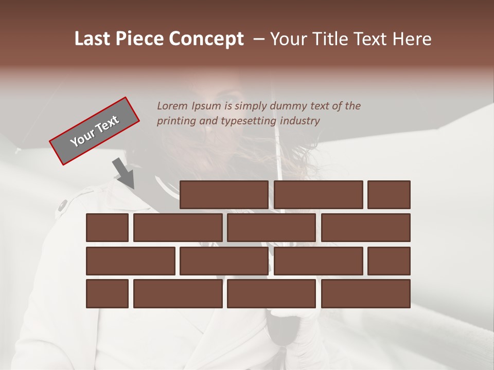 Pretty Woman Black PowerPoint Template