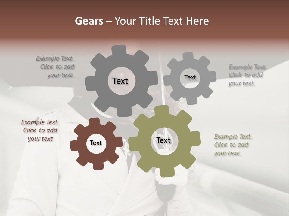 Pretty Woman Black PowerPoint Template