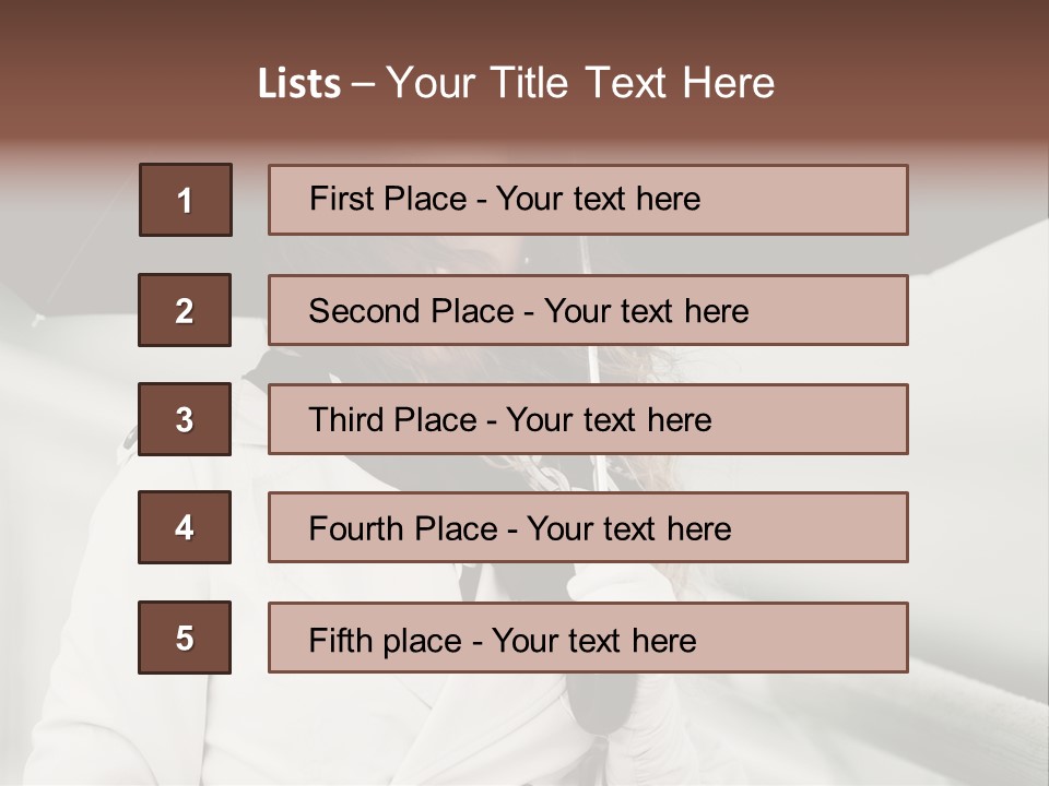 Pretty Woman Black PowerPoint Template