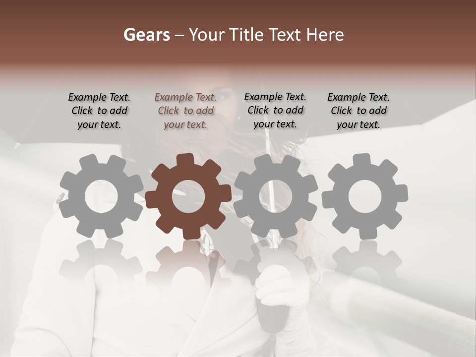 Pretty Woman Black PowerPoint Template