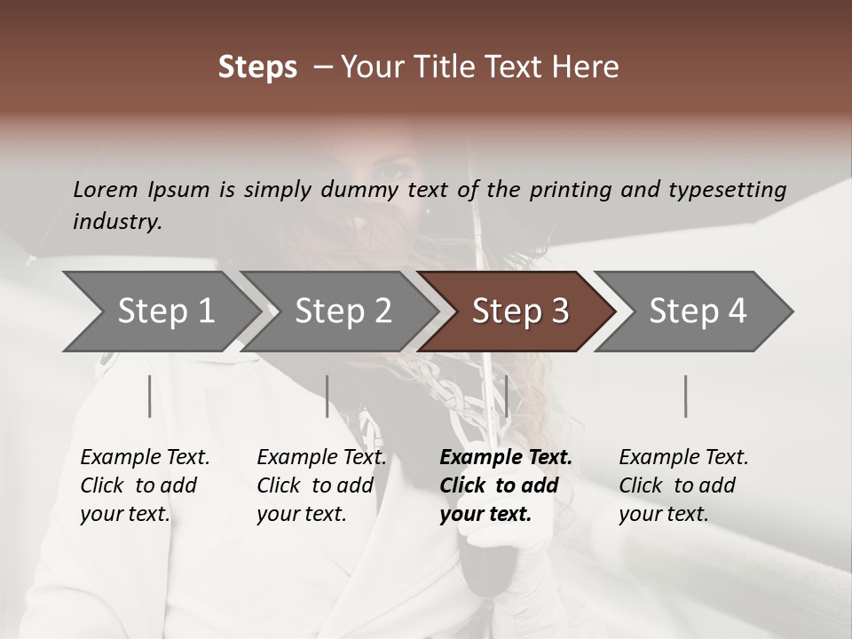 Pretty Woman Black PowerPoint Template