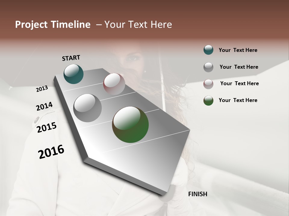 Pretty Woman Black PowerPoint Template