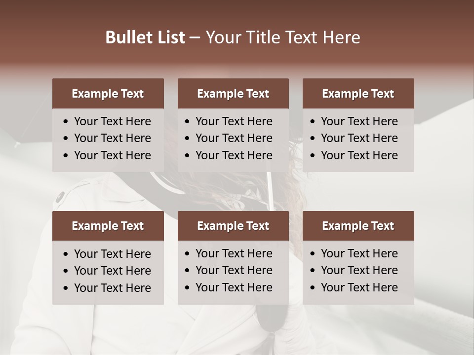 Pretty Woman Black PowerPoint Template