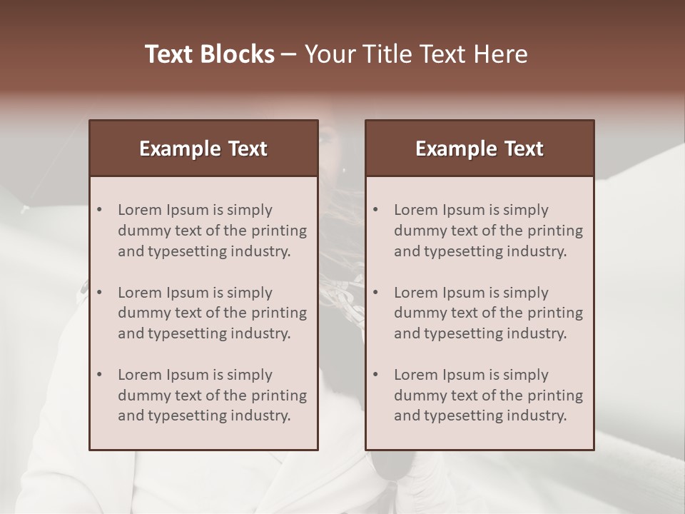 Pretty Woman Black PowerPoint Template