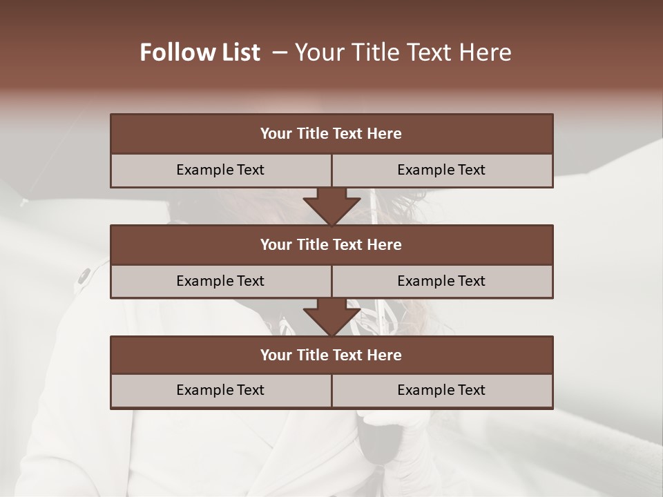 Pretty Woman Black PowerPoint Template