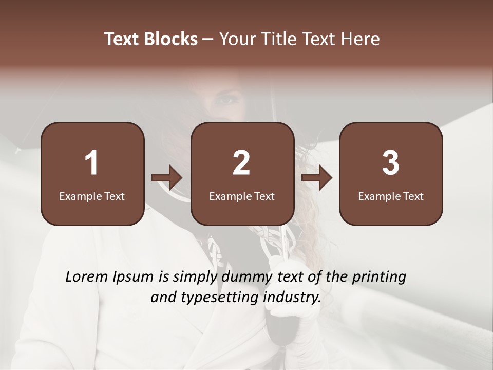 Pretty Woman Black PowerPoint Template