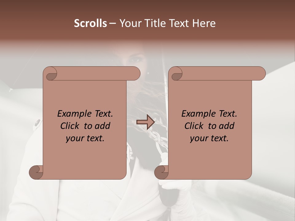 Pretty Woman Black PowerPoint Template