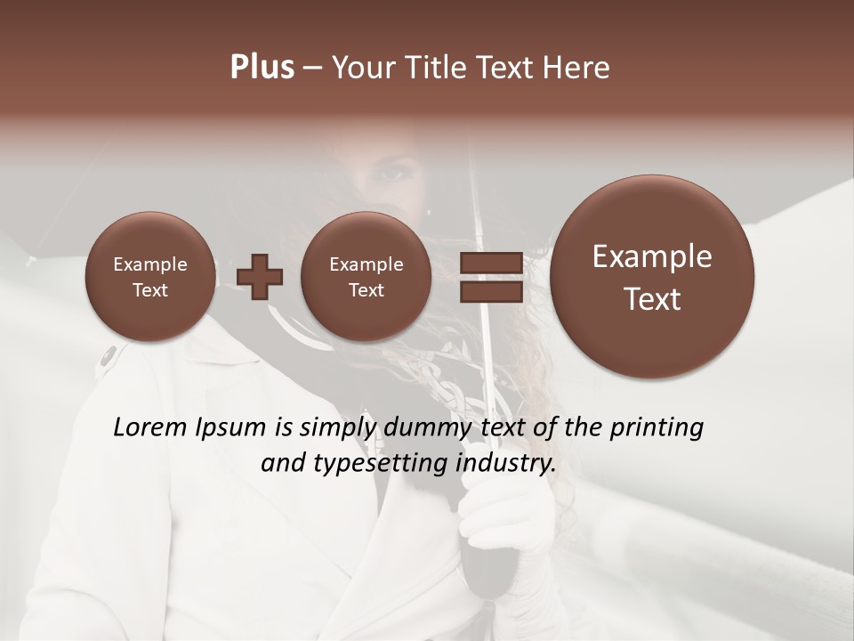 Pretty Woman Black PowerPoint Template