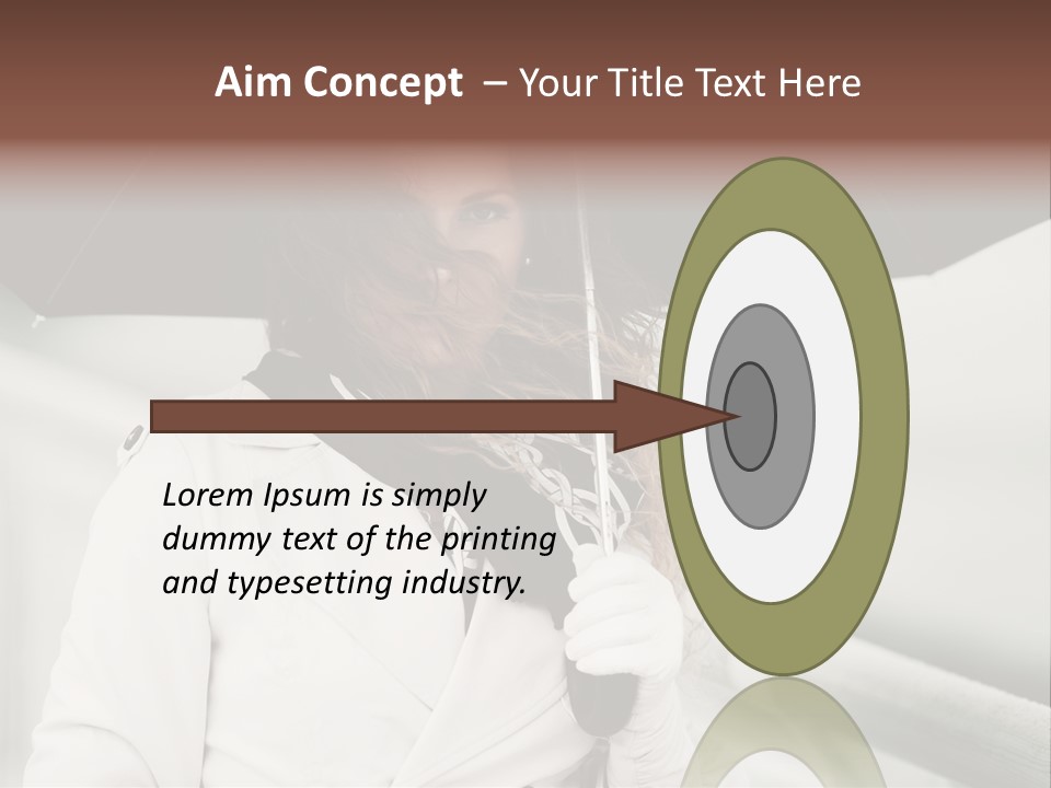 Pretty Woman Black PowerPoint Template