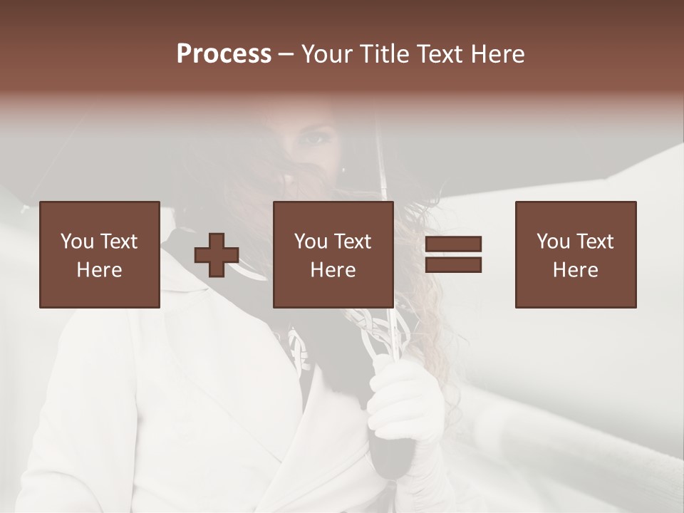 Pretty Woman Black PowerPoint Template