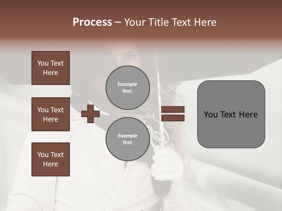 Pretty Woman Black PowerPoint Template