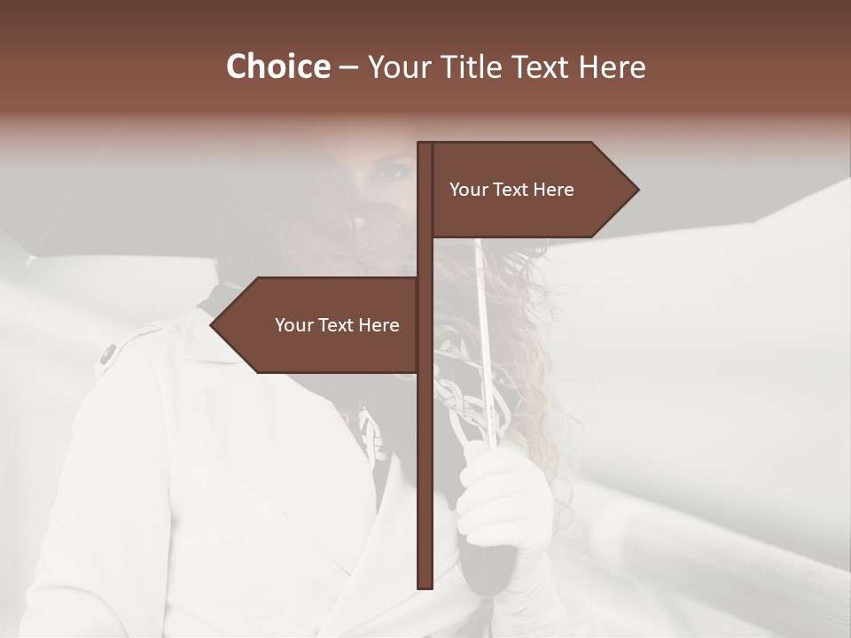 Pretty Woman Black PowerPoint Template