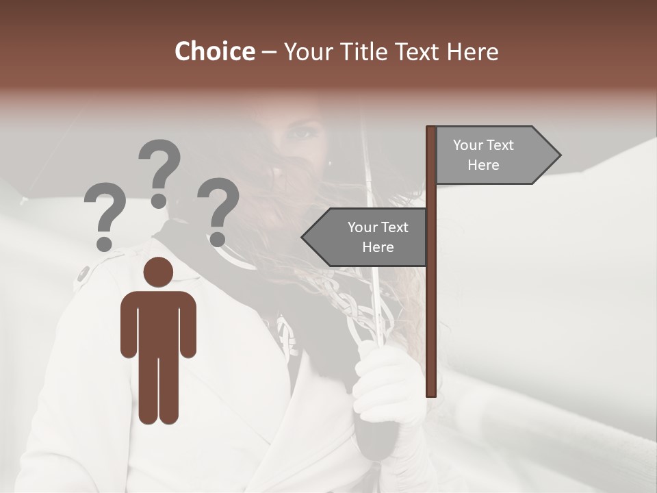 Pretty Woman Black PowerPoint Template