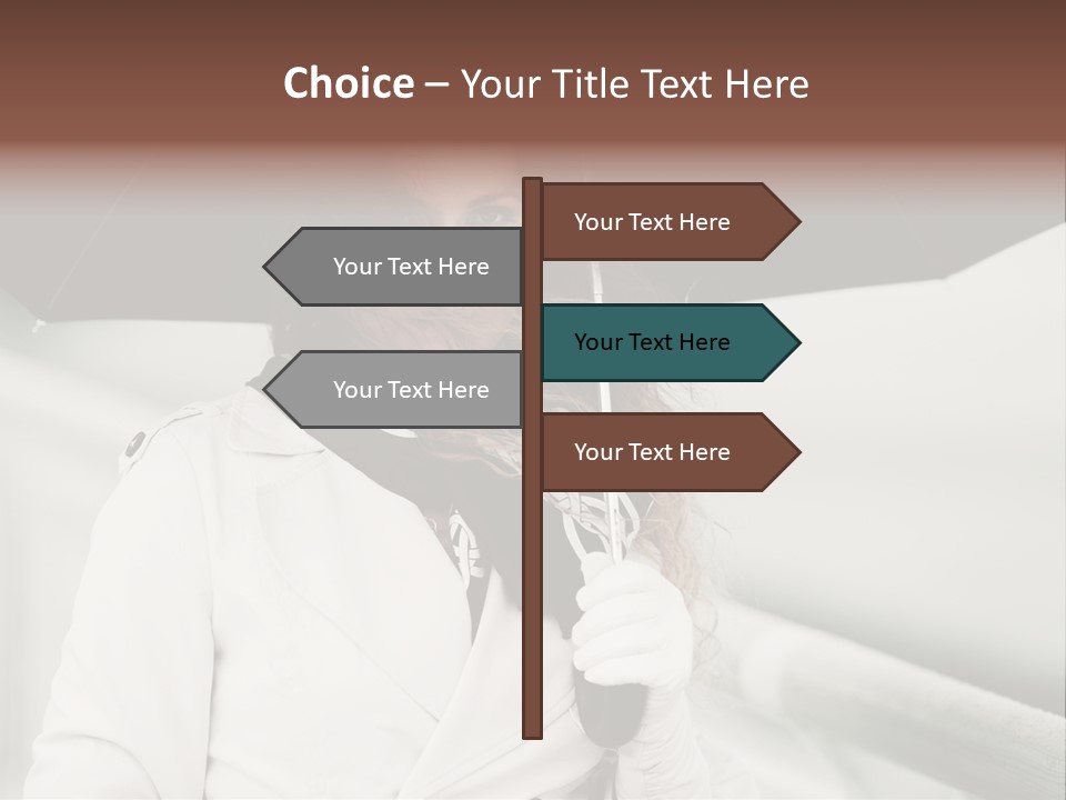 Pretty Woman Black PowerPoint Template