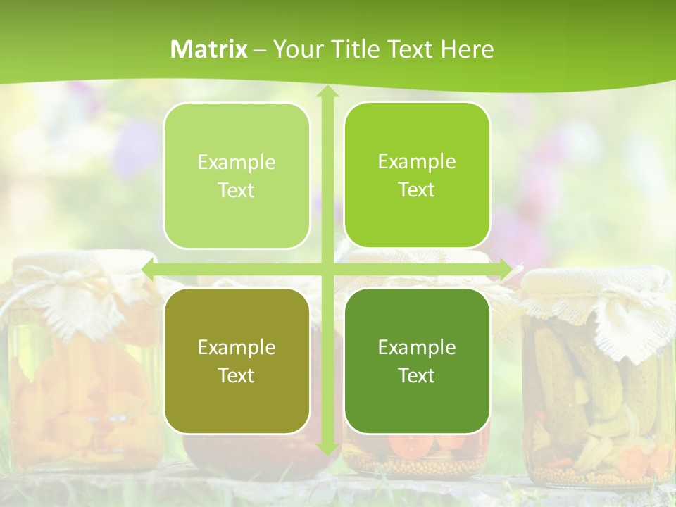 Vinegar Glass Ingredient PowerPoint Template