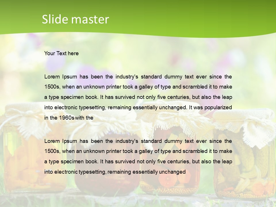 Vinegar Glass Ingredient PowerPoint Template