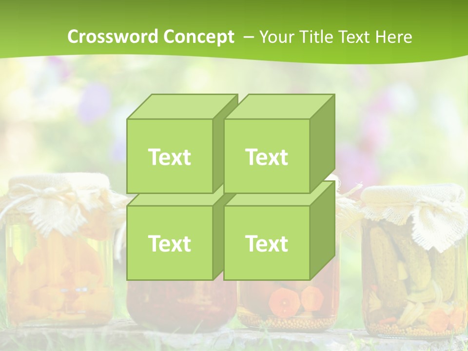 Vinegar Glass Ingredient PowerPoint Template