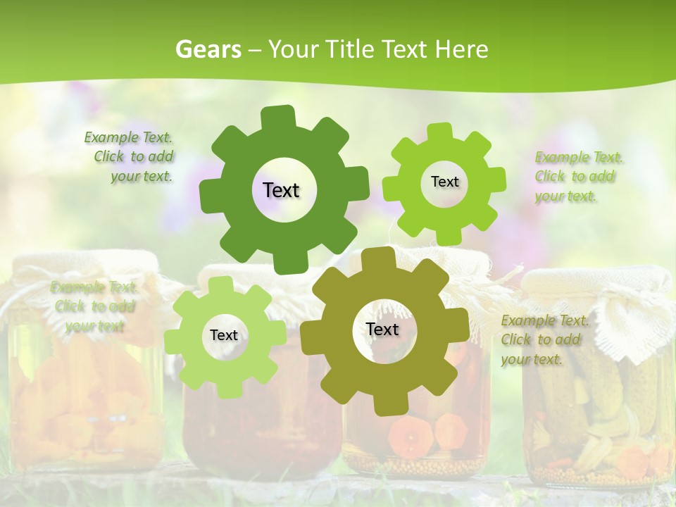 Vinegar Glass Ingredient PowerPoint Template
