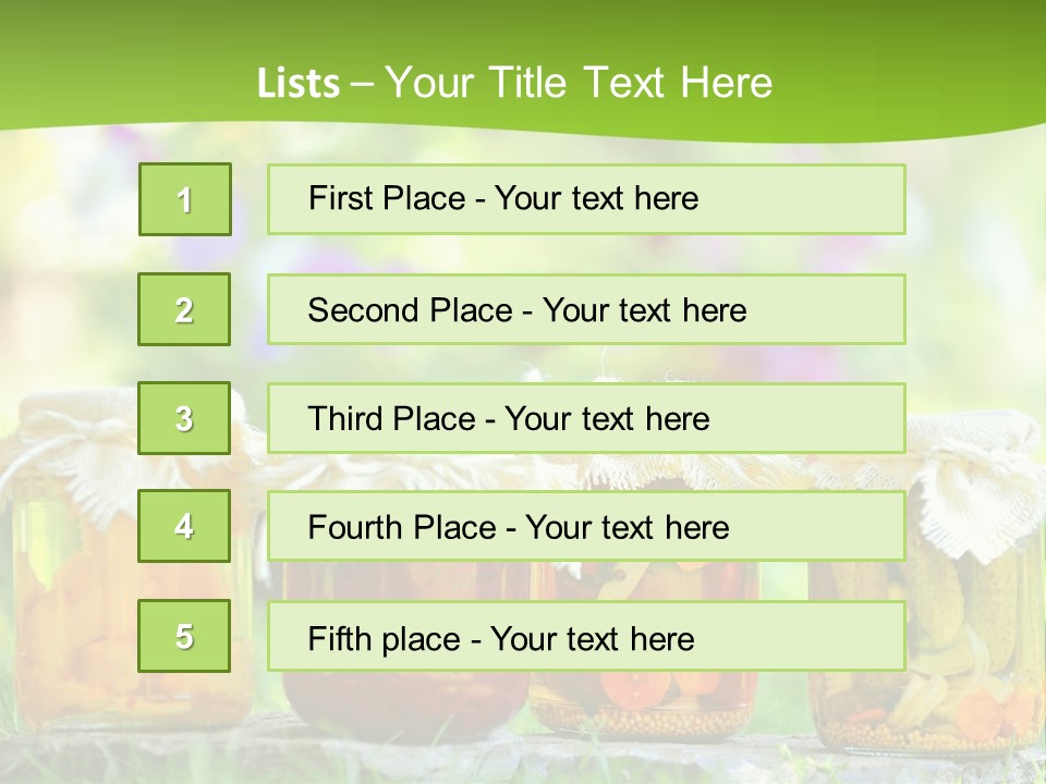 Vinegar Glass Ingredient PowerPoint Template