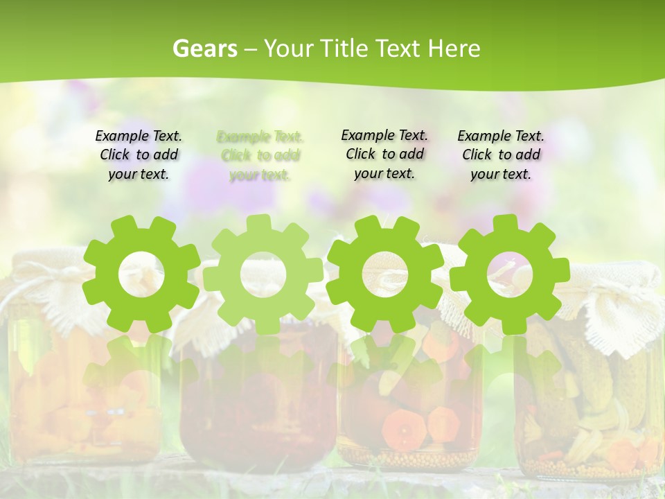 Vinegar Glass Ingredient PowerPoint Template