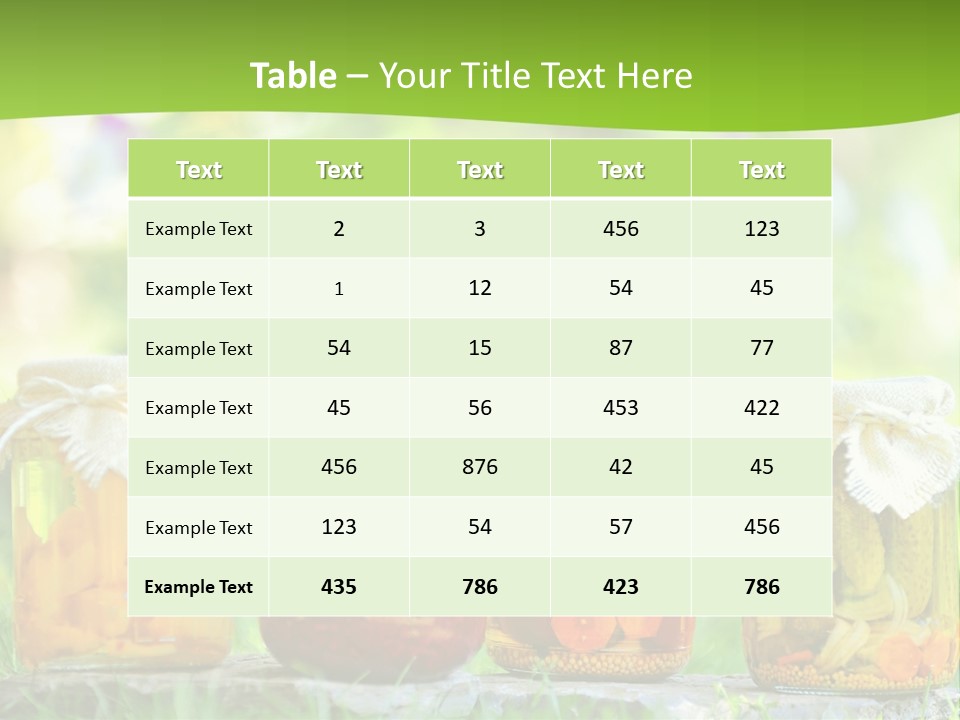Vinegar Glass Ingredient PowerPoint Template