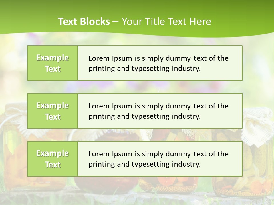Vinegar Glass Ingredient PowerPoint Template