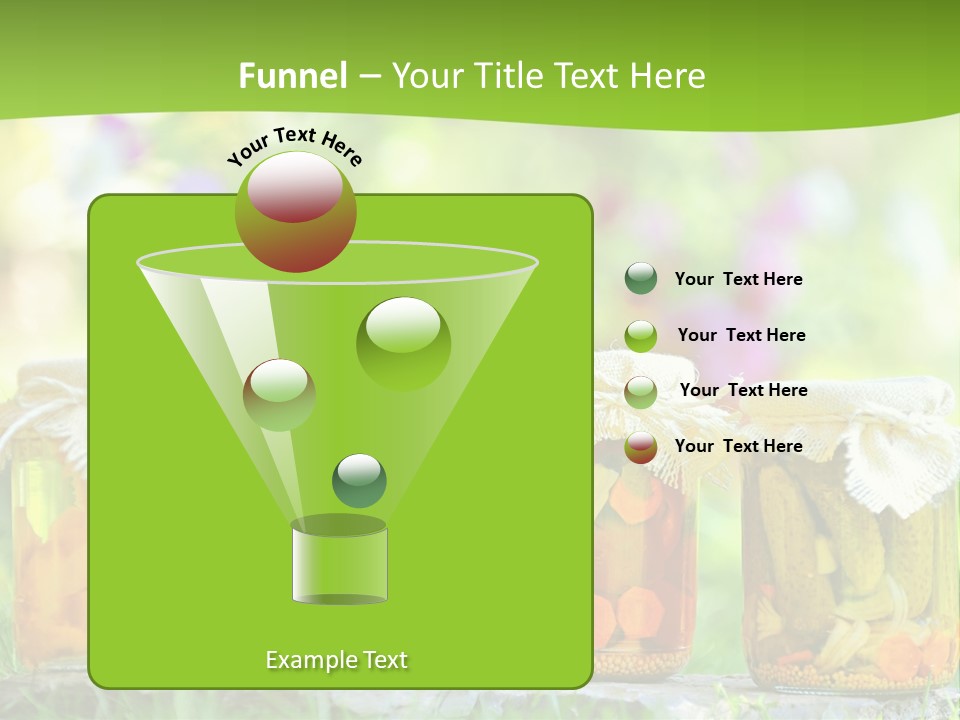 Vinegar Glass Ingredient PowerPoint Template