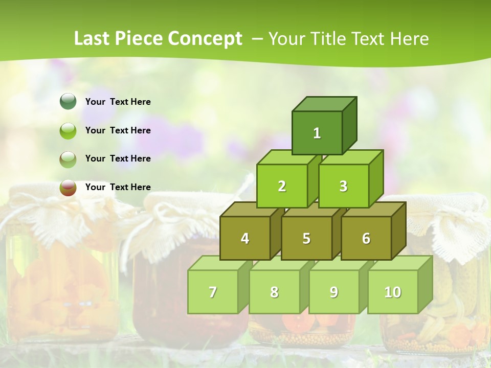 Vinegar Glass Ingredient PowerPoint Template
