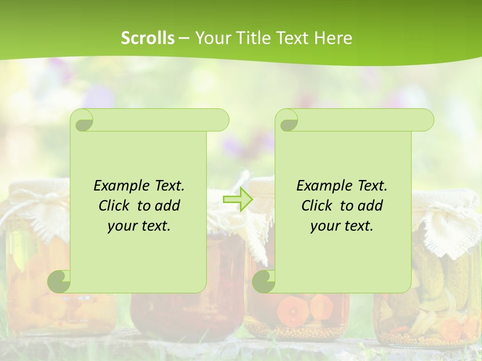 Vinegar Glass Ingredient PowerPoint Template