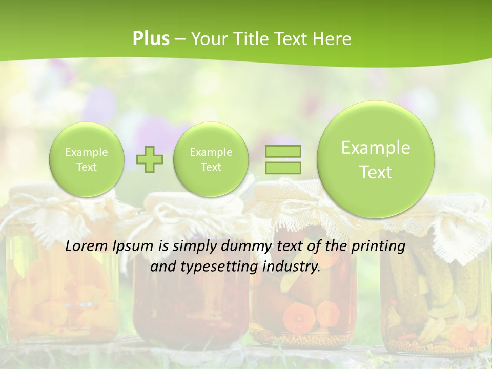 Vinegar Glass Ingredient PowerPoint Template