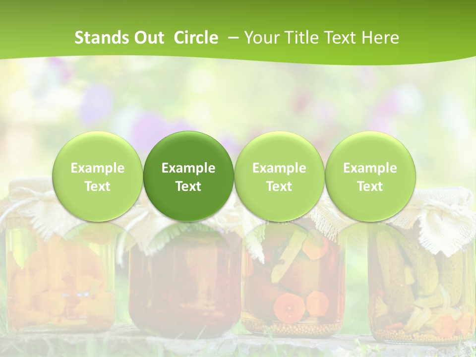Vinegar Glass Ingredient PowerPoint Template