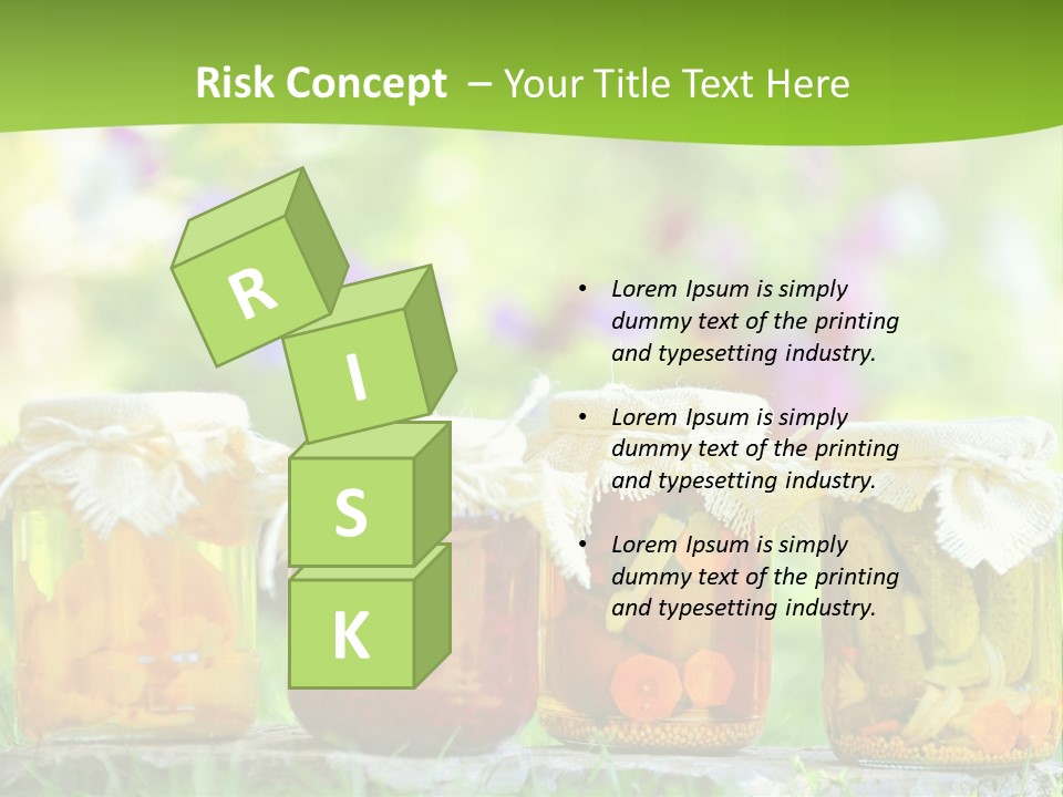 Vinegar Glass Ingredient PowerPoint Template