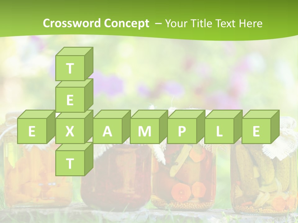 Vinegar Glass Ingredient PowerPoint Template