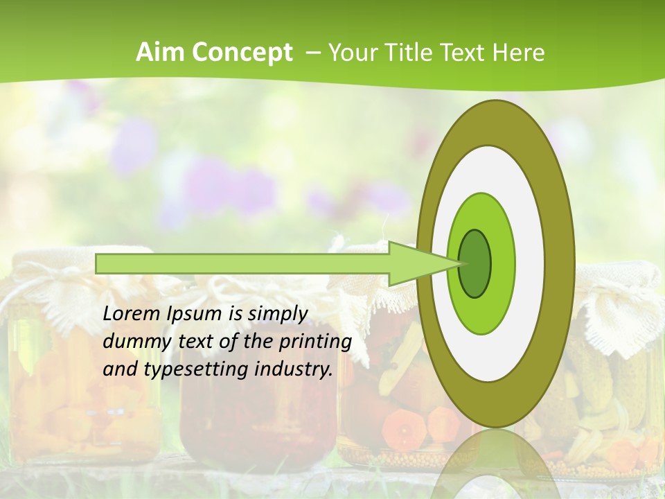 Vinegar Glass Ingredient PowerPoint Template