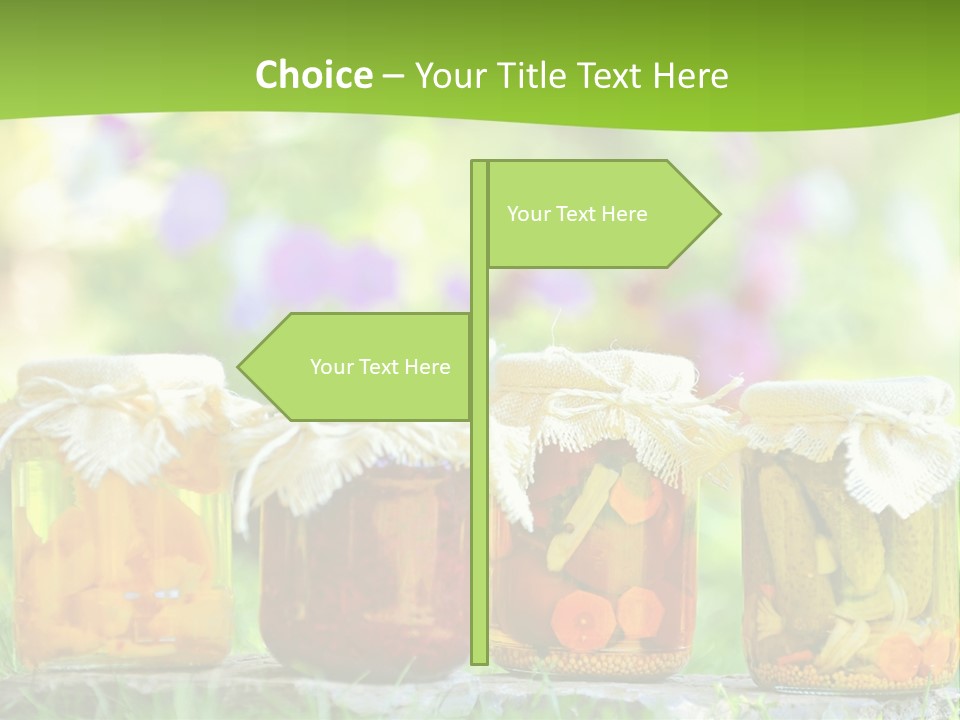 Vinegar Glass Ingredient PowerPoint Template