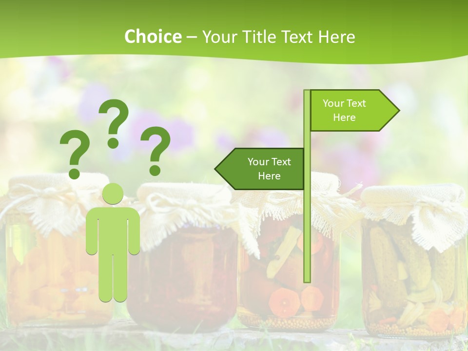 Vinegar Glass Ingredient PowerPoint Template