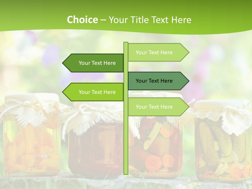 Vinegar Glass Ingredient PowerPoint Template
