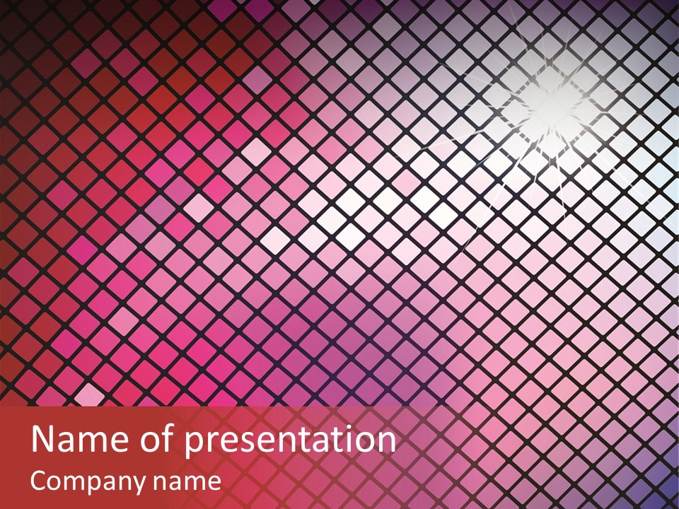 Box Decorative Backdrop PowerPoint Template