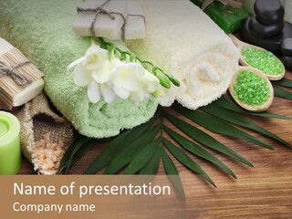 Set Skincare Salt PowerPoint Template