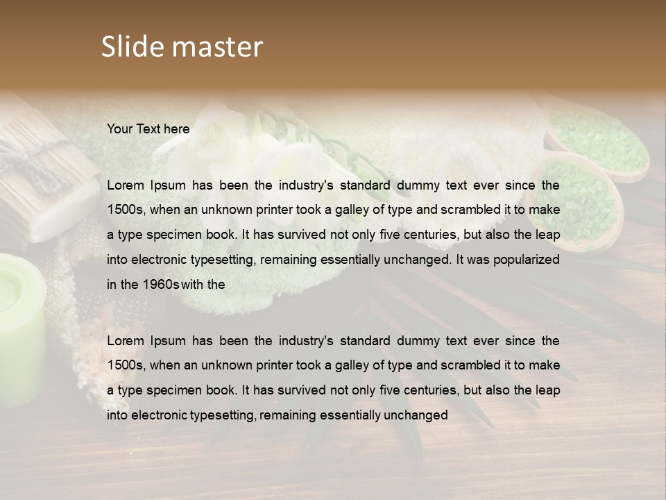 Set Skincare Salt PowerPoint Template