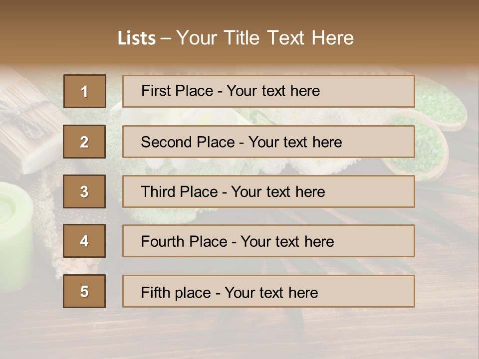 Set Skincare Salt PowerPoint Template