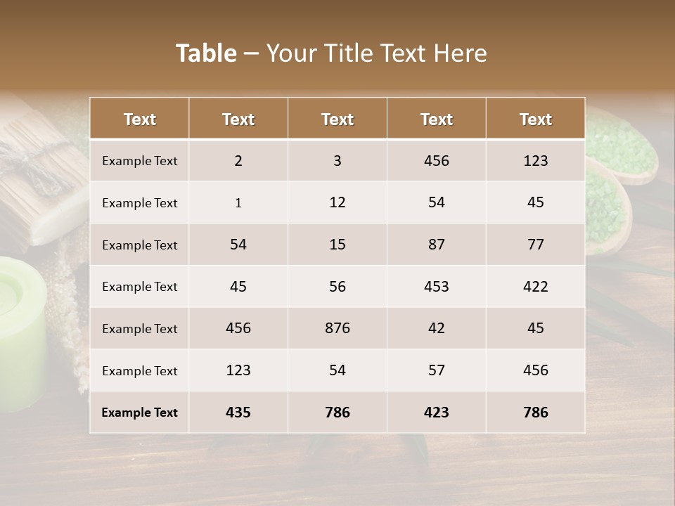 Set Skincare Salt PowerPoint Template