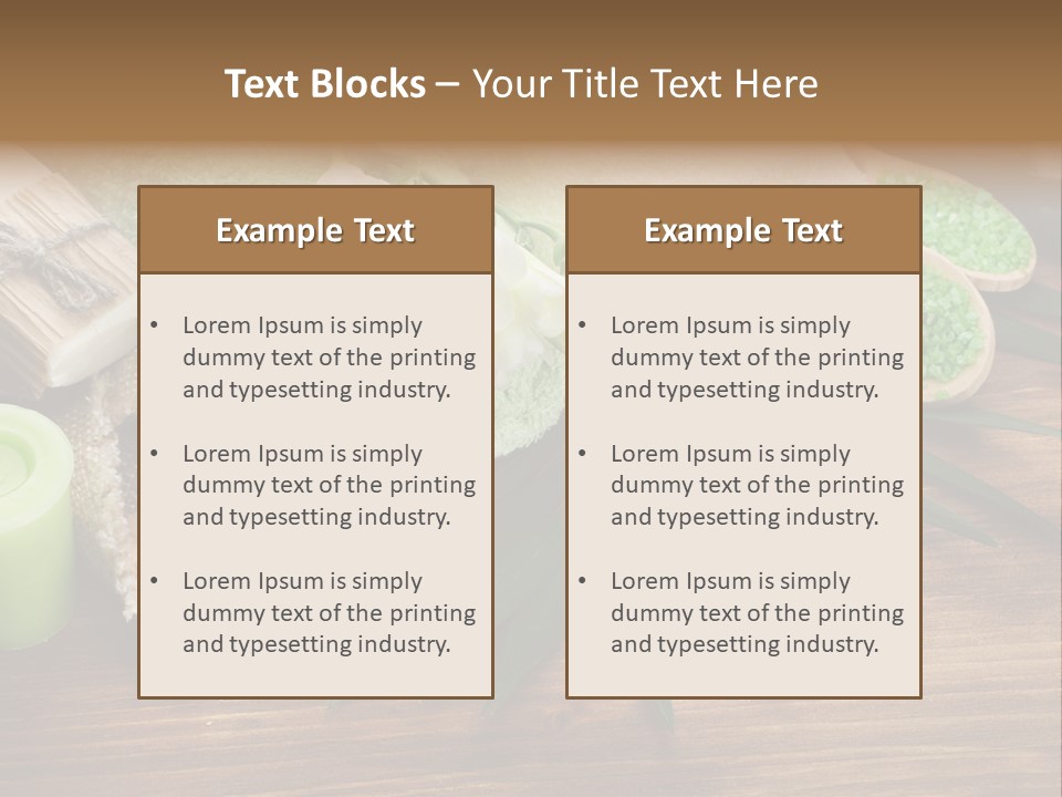 Set Skincare Salt PowerPoint Template