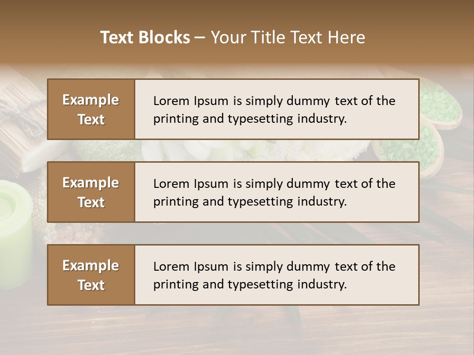 Set Skincare Salt PowerPoint Template