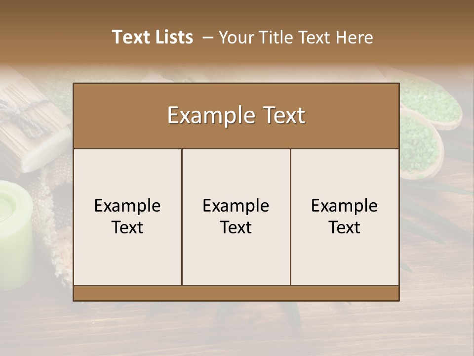 Set Skincare Salt PowerPoint Template