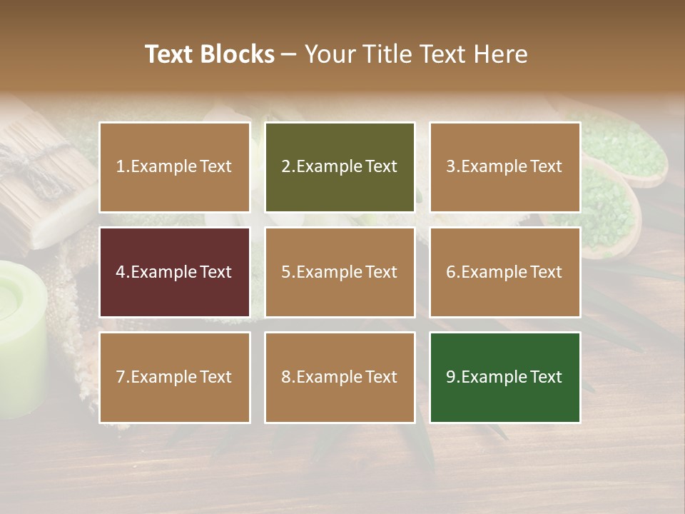 Set Skincare Salt PowerPoint Template