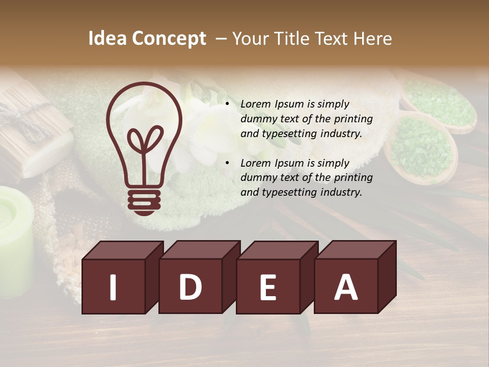 Set Skincare Salt PowerPoint Template