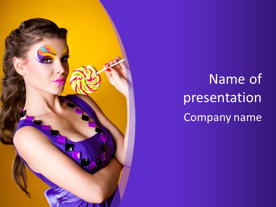 Sexy Heart Person PowerPoint Template