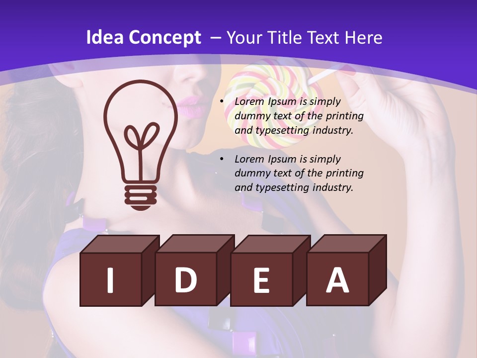 Sexy Heart Person PowerPoint Template