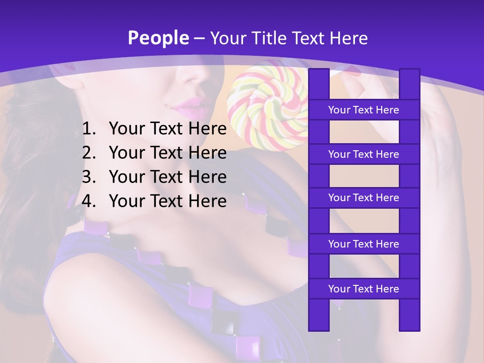 Sexy Heart Person PowerPoint Template